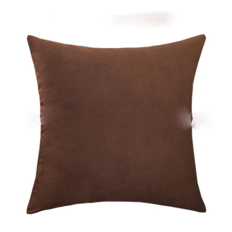 Pillow Cushion Cover Pure Candy Color Household Goods Cover Suede Pillow Nordic Style