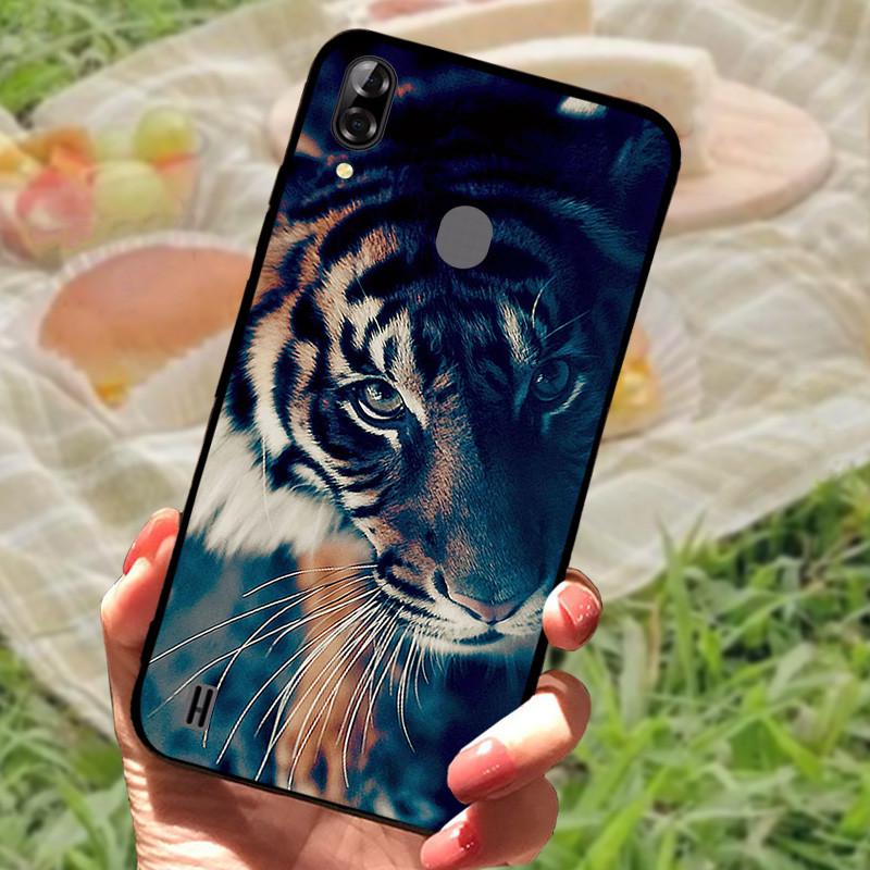 Чехол для Blackview A60 Чехол Силиконовый Мраморный Кот Лев ТПУ Черный Мягкие Чехлы для Blackview A60 A 60 Сумки