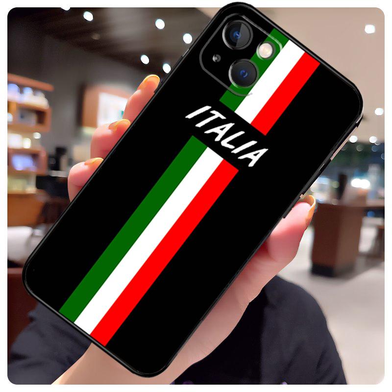 Italy Flag Case For iPhone 14 Pro Max 16 15 11 12 13 17 Pro Max mini 15 16 Plus 16e 17 Air Phone Cover