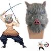 Authentic Anime Demon Slayer Kimetsu No Yaiba Hashibira Inosuke Pig Cosplay Mask Ideal For Costume Parties
