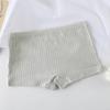 Women Underpants Slim Fit Solid Color Elastic Waistband Mid Waist Good Breathability Lady Boxers Female Daily Underwear
