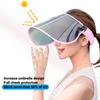 Adjustable Sun 360 Degrees Rotation Sun Visor Hat UV Protection Hat Face Shield Hat for Outdoor Camping
