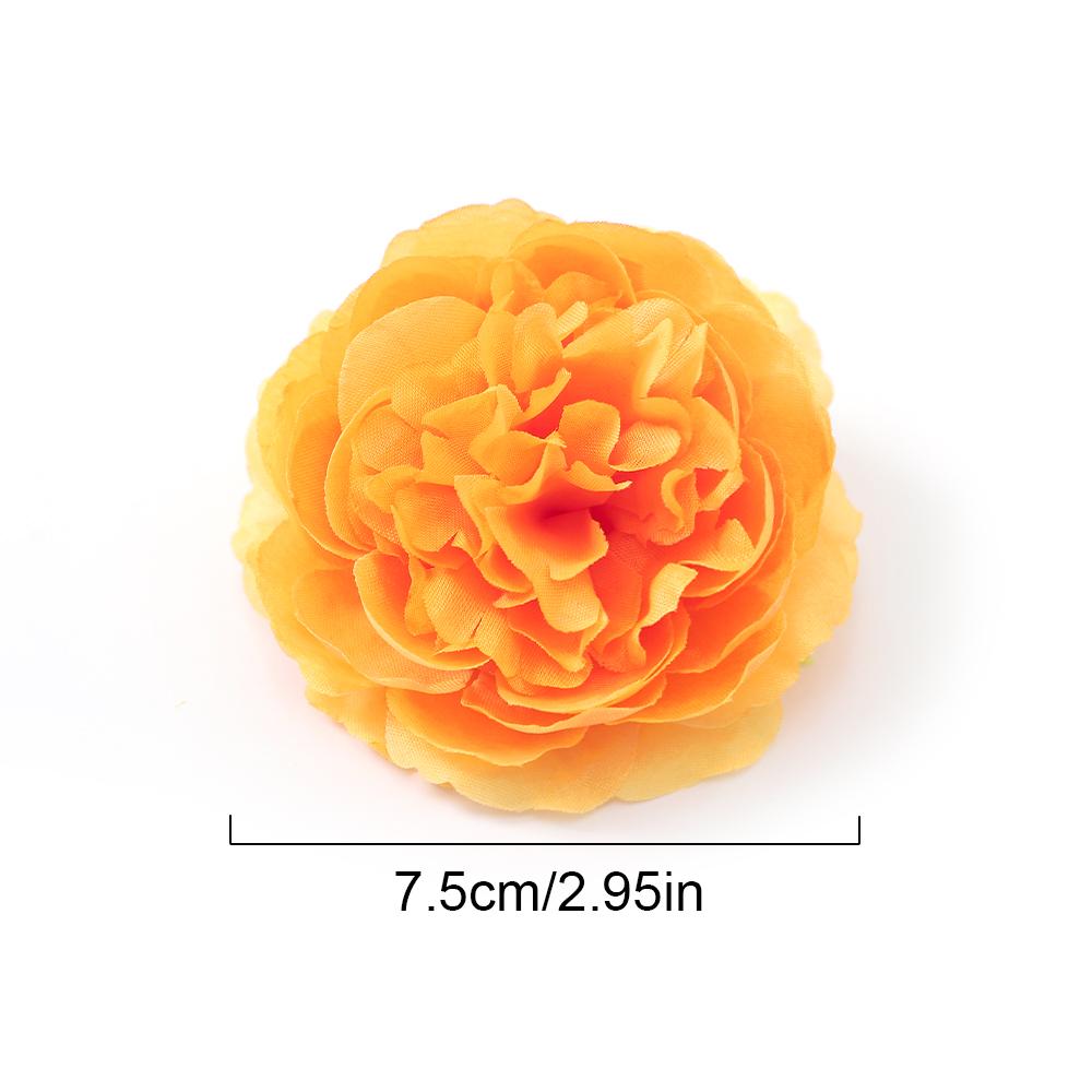 5/10Pcs 7.5cm Silk Peony Artificial Flowers Heads for Home Party Wedding Decor Accessories Garden Crafts Manual Christmas Wreath