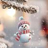 5 Pcs Christmas Snowman Pendant Acrylic Cartoon Snowman Hanging Ornaments Holiday Christmas Tree Hanging Snowmen for Home Decor