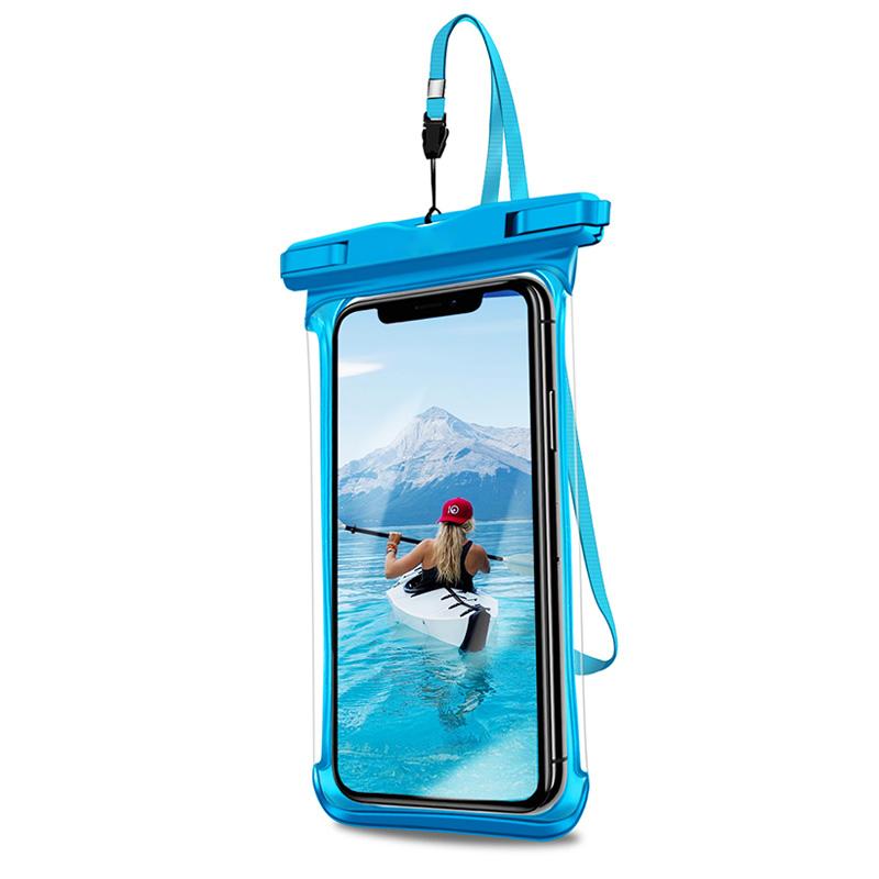 Full Display Waterproof Case for Phone HD Transparent Rainforest desert snow Dry Bag Underwater Swim Pouch Mobile Covers 5