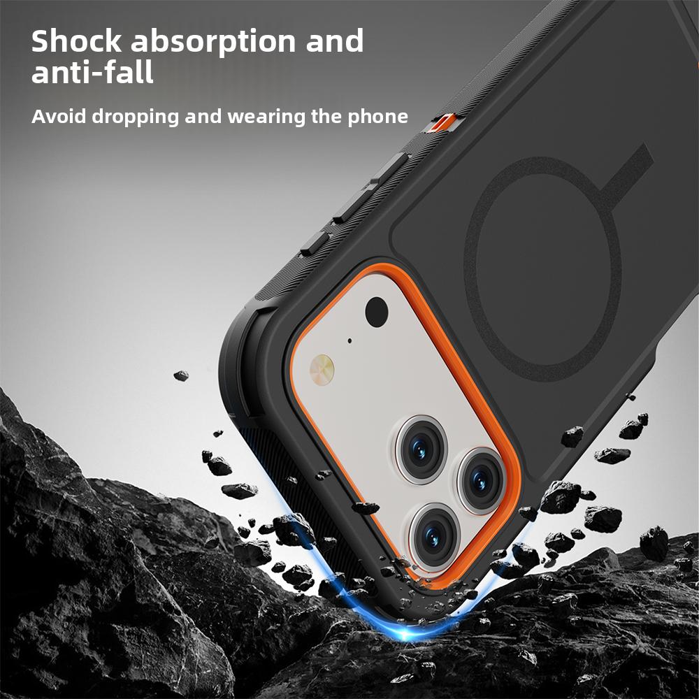 Защитный чехол Armor OTT Defender Box с магнитом для телефона Для IPhone17 Pro Max Air 16 15 14 13 12 Для Magsafe Прочный ударопрочный С крышкой-клипсой