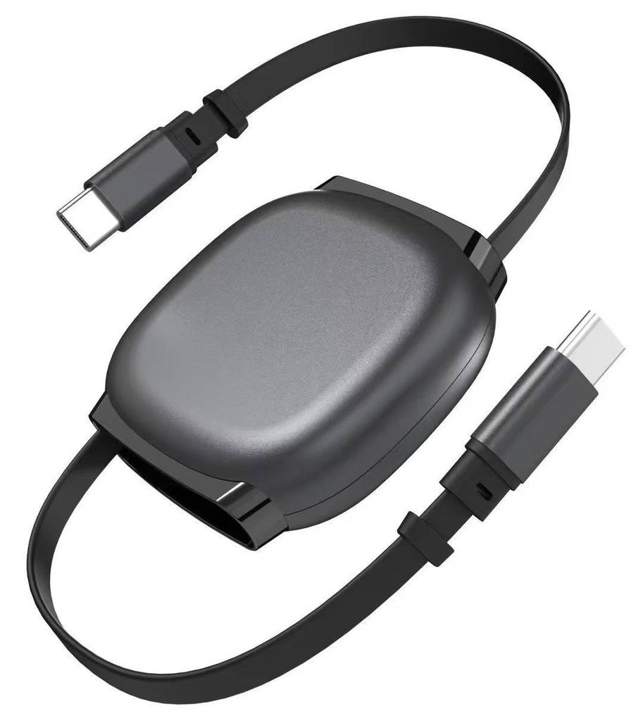 PD 111 Вт USB C на USB C Быстрая зарядка Выдвижной кабель данных Для iPhone11 16 Samsung Одноголовый Телескопический Автомобильный Зарядник Кабель данных