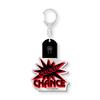 juggler flash keychain RED shine key ring