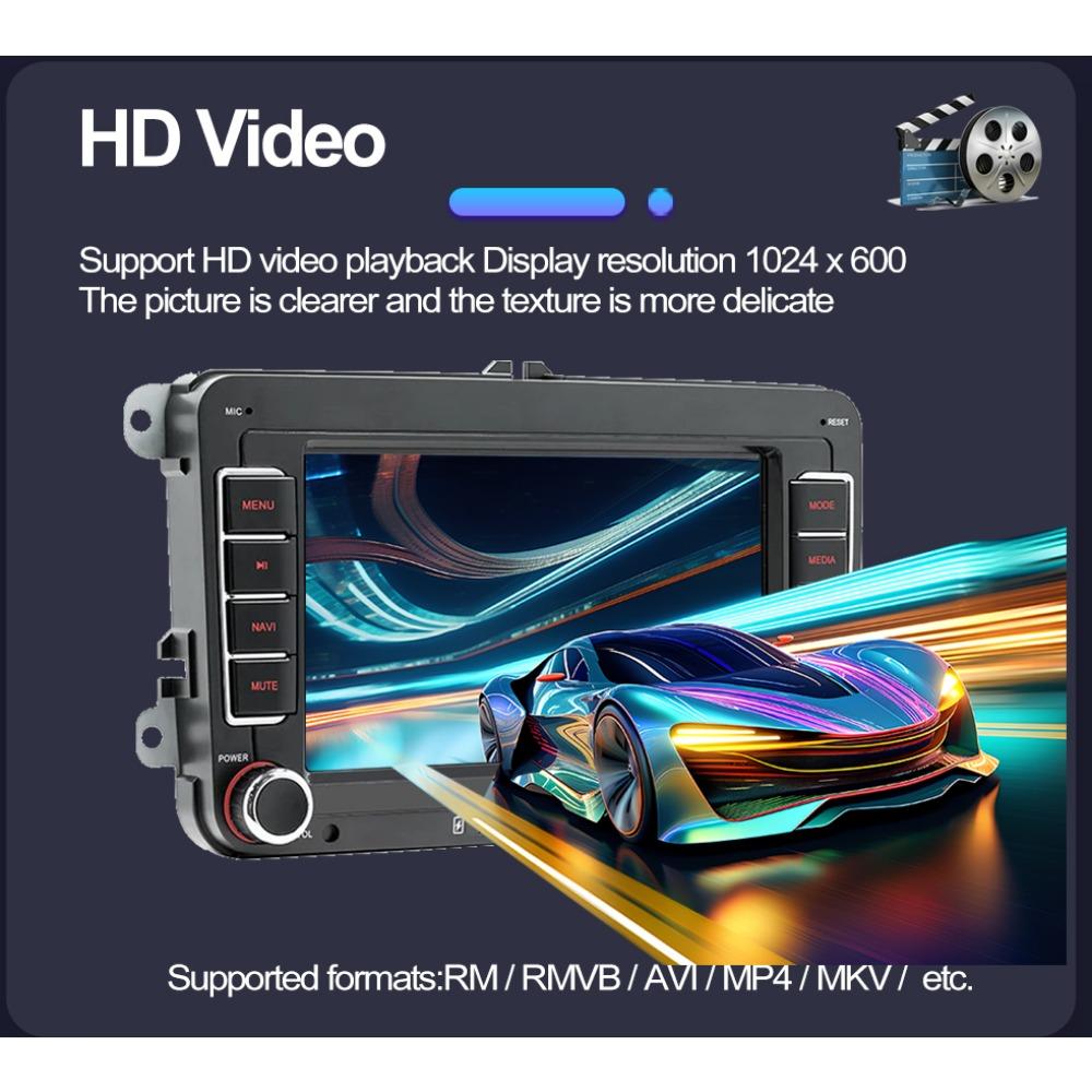 Car Radio Multimedia Player For Volkswagen/Volkswagen/Golf/Polo/Tiguan/Passat/b7/b6/SEAT/Leon/Skoda/Octavia 2 Din Android Carplay GPS Autoradio 1+32GB