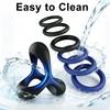 7 Men's Silicone Ring Set and Sleeve for Erection Enhancement, Soft and Elastic Male Sex Toy,Adult toys for couples' pleasure(Black and Blue)