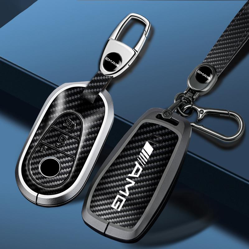 AABCV1 Car Key Case Cover Accessories For Mercedes Benz A C E S G Class GLC CLE CLA GLB GLS W177 W205 X167 AMG W223 W206 C260 C300 S400