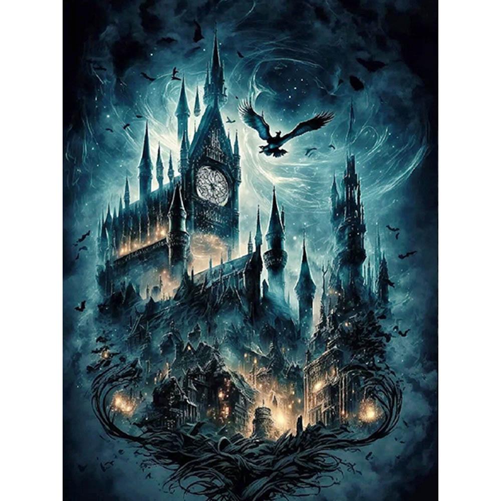Гарри Поттер Школа Магии 5D Алмазная Живопись DIY Вышивка Крестом Замок Мозаика Вышивка Стразами Домашний Декор Подарок для Детей