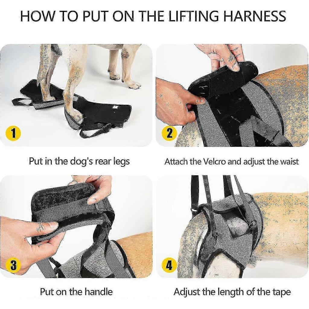 Dog Lifting Harness, Dog Support Harness For Back Legs, Soft Dog Support Sling For Injured Disabled Dogs