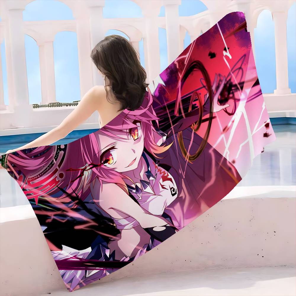 Полотенца для пляжа из микрофибры No Game No Life, быстросохнущие, для песка, для бассейна, для путешествий, плавания, йоги