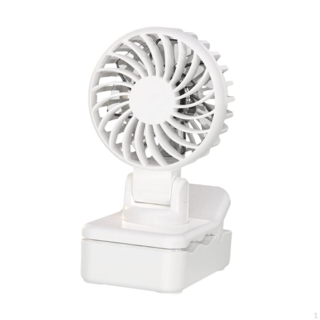 Clip On Fan Convenient 3 Speeds Adjustment Mini Personal Desk Cooling for Indoor Outdoor Dorm