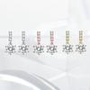 Japanese and Korean Version Full Diamond Tassel Earrings for Women's Anti-allergic Earrings