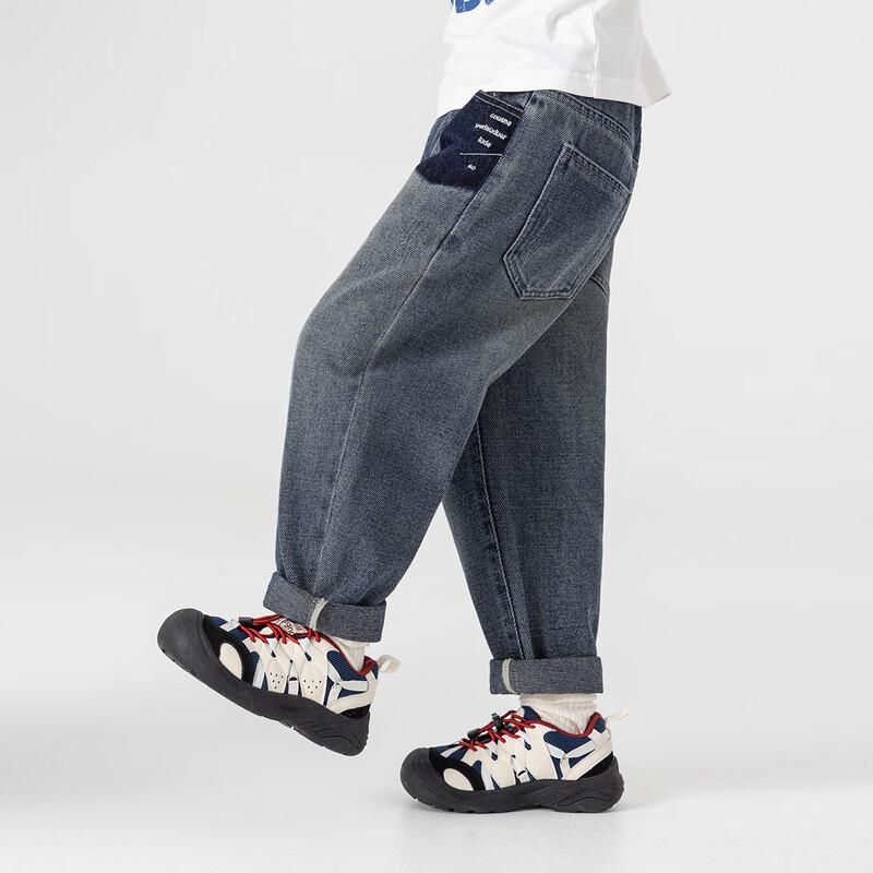 Duoduojia Boys' Washed Embroidered Denim Jeans