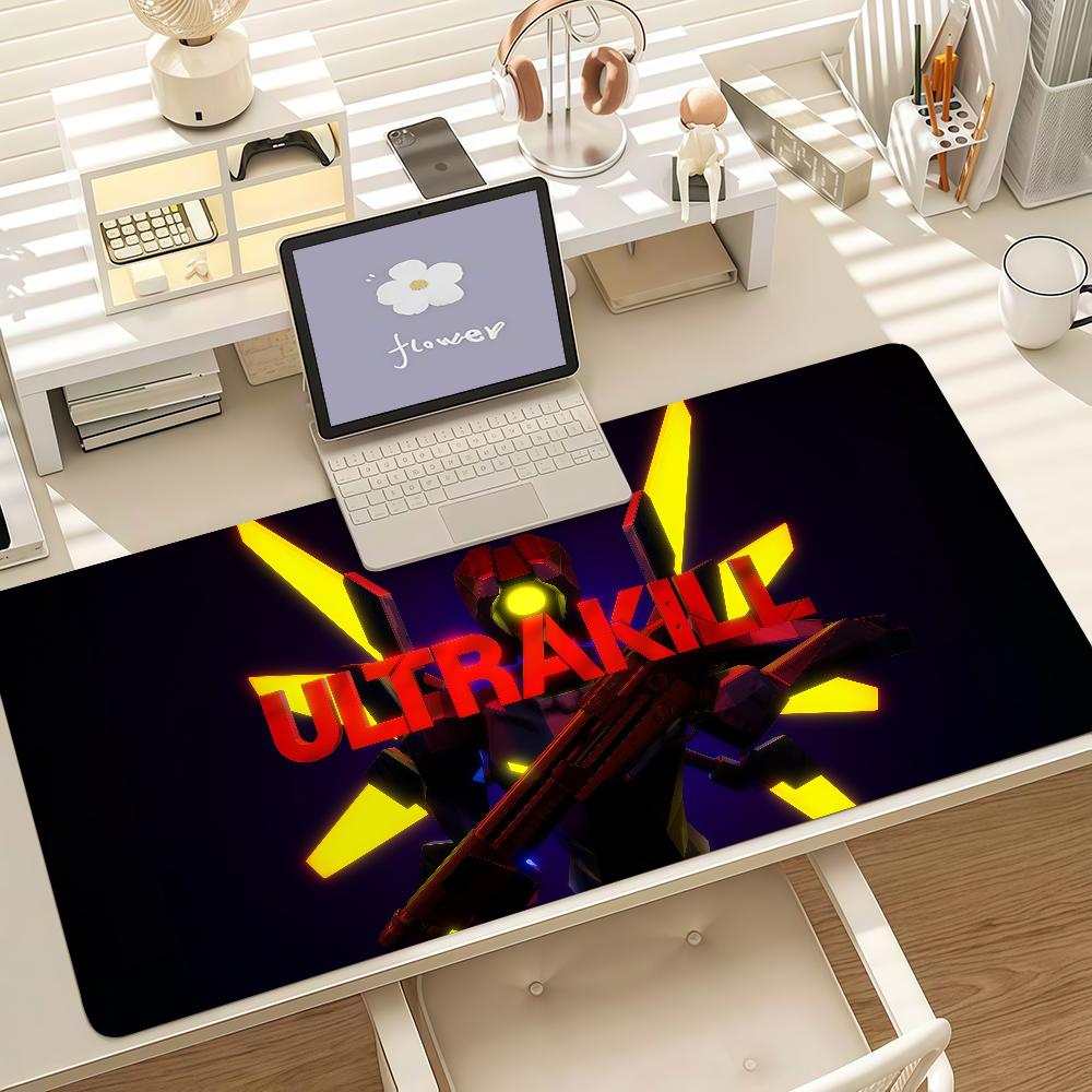 Game U-Ultrakill Mouse Pad Anti Slip Rubber Edge Locked Thickened Laptop Gaming Desk Mat