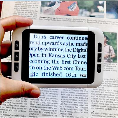 Электронная цифровая лупа для чтения, слабое зрение, лупа для помощи в чтении, электронная лупа vergrootglas, 2-32X, 3,5 дюйма, цветной ЖК-дисплей lupa