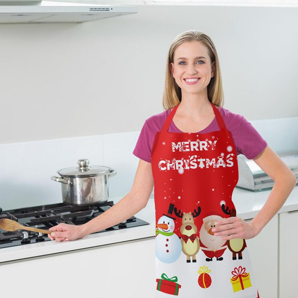 Christmas Apron: And Claus Design Home Kitchen Apron Christmas Decorations