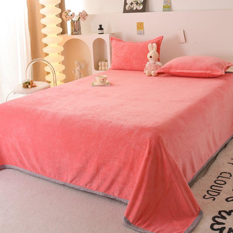 Простыни из молочного бархата, Зимний плюс бархат, Утолщенные, Мягкие, Приятные к коже, Бархатное одеяло, Двусторонний бархат, Тонкие зимние простыни двойного назначения