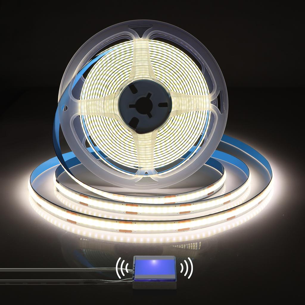 Подсветка зеркала для макияжа COB 5V USB светодиодная лента проникающая в зеркало сенсорный выключатель с регулируемой яркостью подсветка зеркала для ванной комнаты