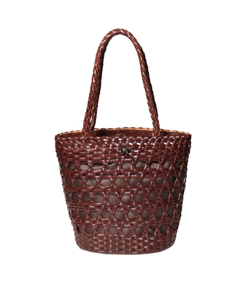 Elke Bloem Lagos Dark Brown Leather Tote Bag
