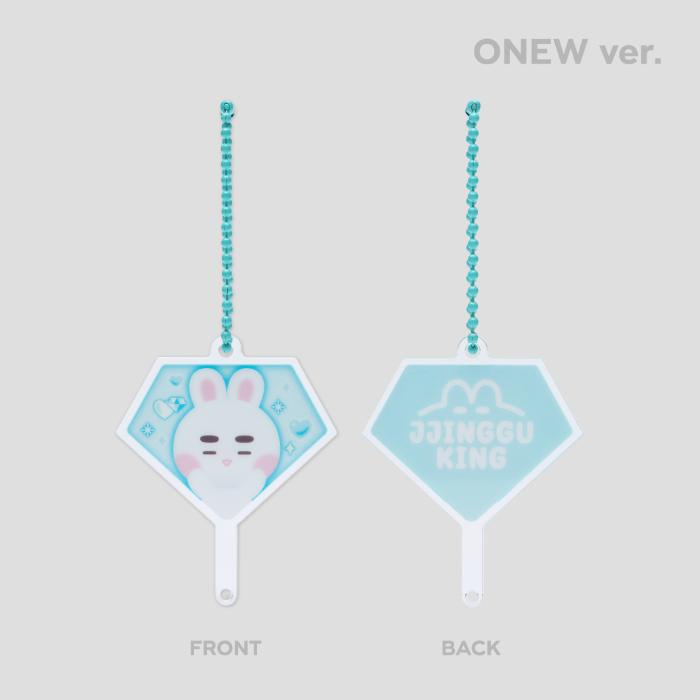 Оформите предзаказ SHINee WORLD VI Perfect Illumination 2024 года.: Брелок для ключей с мини-фанатом SHINee's Back