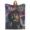 Плюшевое одеяло-плед из кораллового флиса в память о Juice WRLD для дивана, путешествий, ультрамягкое одеяло для спальни