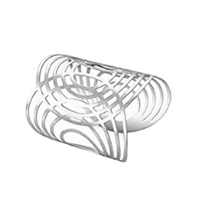 Преувеличенный браслет с полым отверстием в виде цветка, модный, с индивидуальностью, с высоким чувством стиля, простой, легкая роскошь, женские украшения