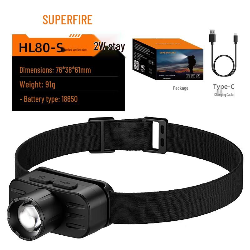 SupFire HL80-S Rechargeable LED Headlamp