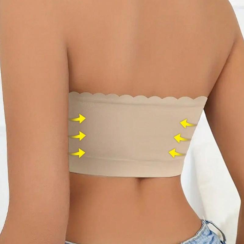 Женский сексуальный бесшовный бюстгальтер-бандо без бретелек, беспроводной, без косточек, без спинки, из дышащей быстросохнущей ткани, подходит для платьев и повседневной носки