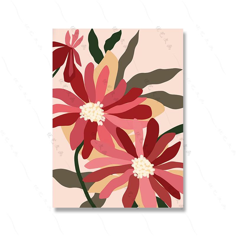 Цвет Аннотация Цветок Губы Улыбка Цитата Бохо Настенная Картина Холст Картина Скандинавский Плакат Принт Детская Роспись Декор Гостиной