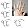10 Pack Adjustable Finger Nail Art Finger Rings Women Girl Jewelry Nail Rings Adjustable Fingertip Rings Copper Material