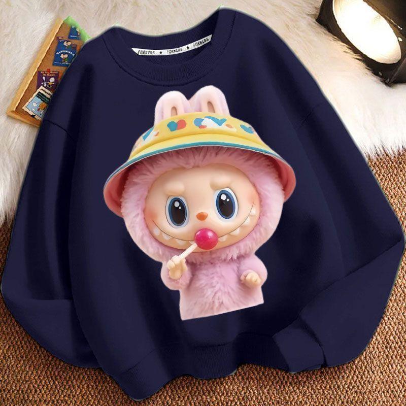 Детские модные и милые толстовки, повседневные толстовки с длинным рукавом для мальчиков и девочек на весну и осень