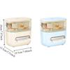 Non-slip Tissue Box Transparent Desktop Fish Tank Multi-Functional Storage Box  Bedroom
