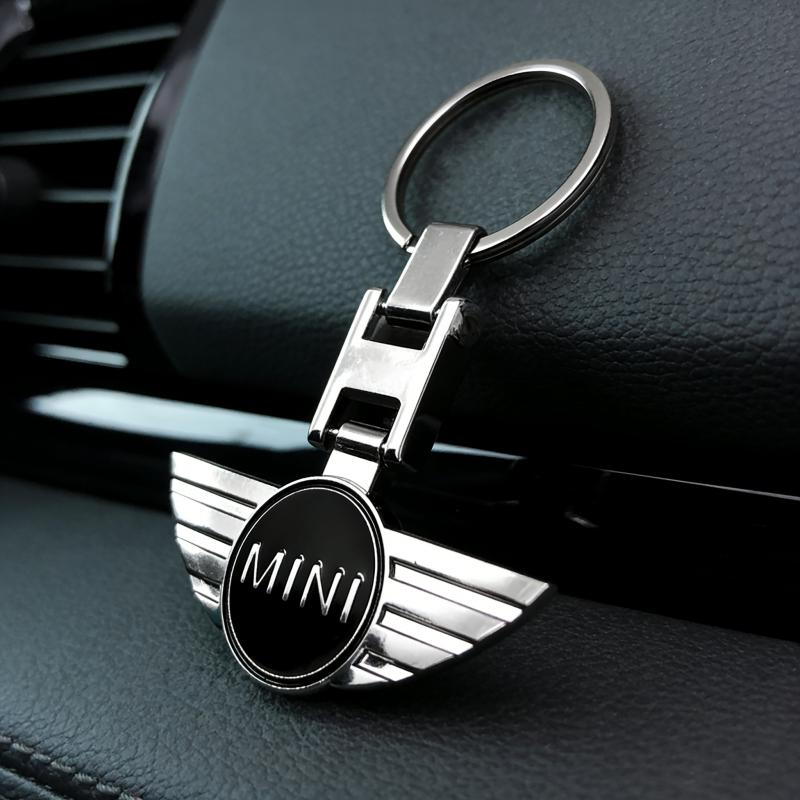 Car Emblem Keychain Auto Styling Key Ring Accessories For MINI One Cooper JCW Countryman Clubman Cabrio Paceman Coupe Roadster btrme66