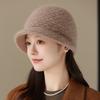 In The Elderly Hat Women's Winter Wool Hat Piled Thick Warm Rabbit Hair Knitted Hat
