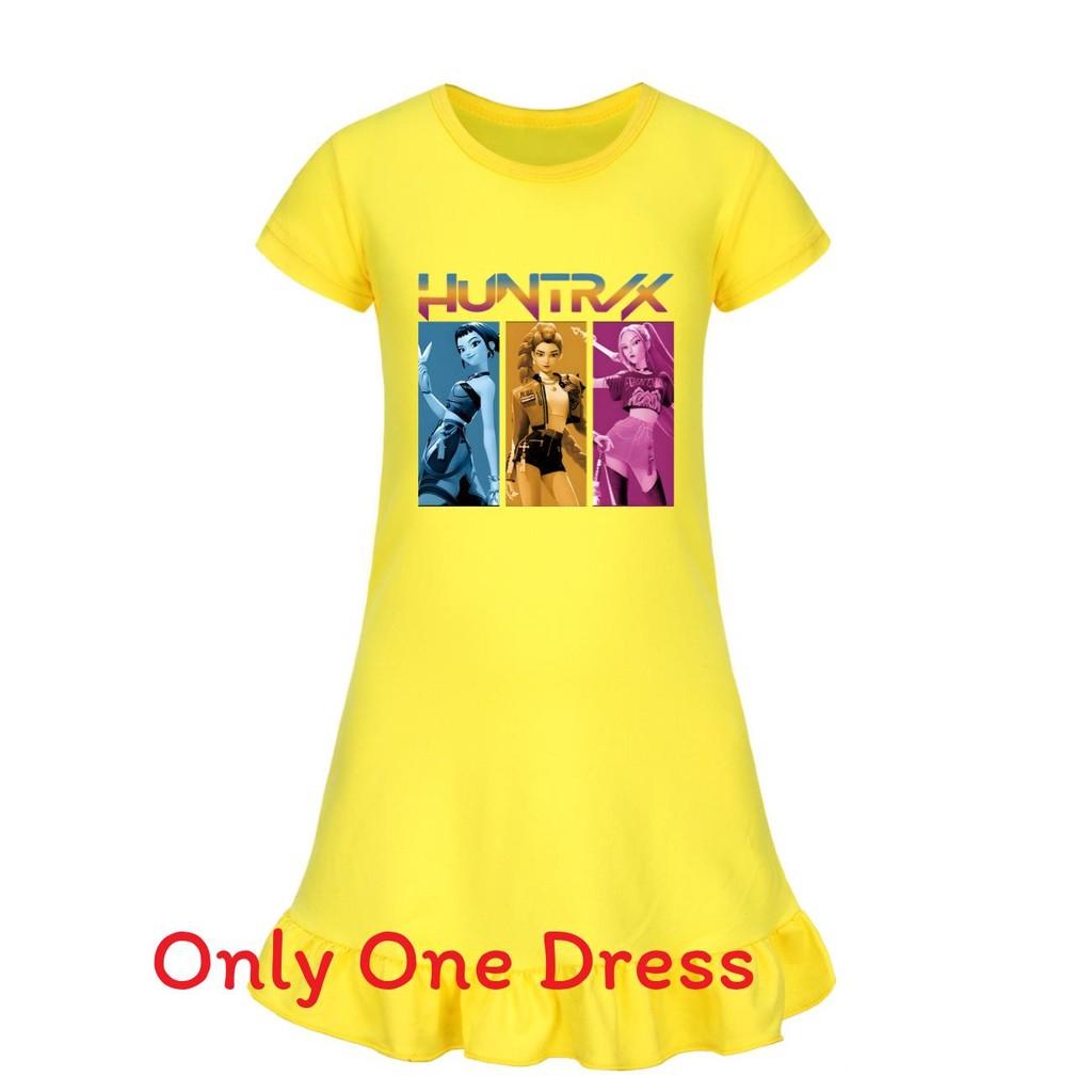 Rochie de dormit Hunters Kpop Demon Girl cu fustă cu volane pentru copii, pentru lounge, somn și