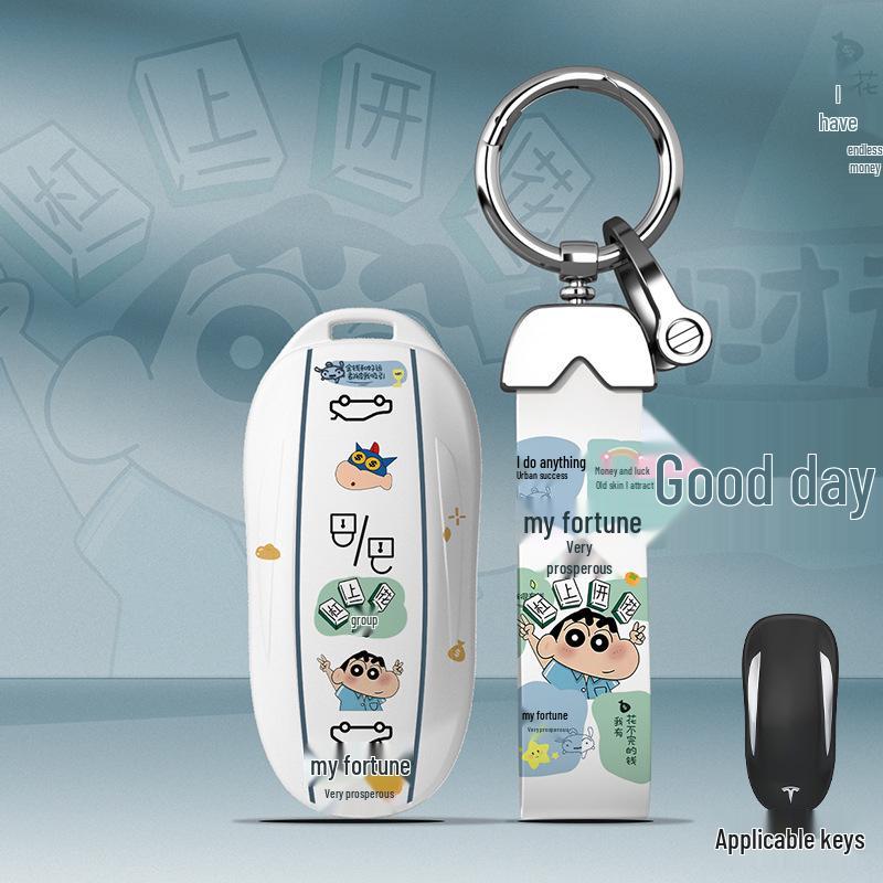 Tesla Model 3/Y Card Key Case, Cute Protective Cover for Model X/S Keys