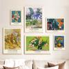 Vintage Van Gogh Oil Painting Works Flower Landscape Posters Wall Art Canvas And Prints Wall Pictures For Living Room Home Decor
