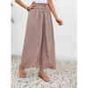 IHUASU Women's Summer Fashion with Floral Side Slit Wide Leg Culottes