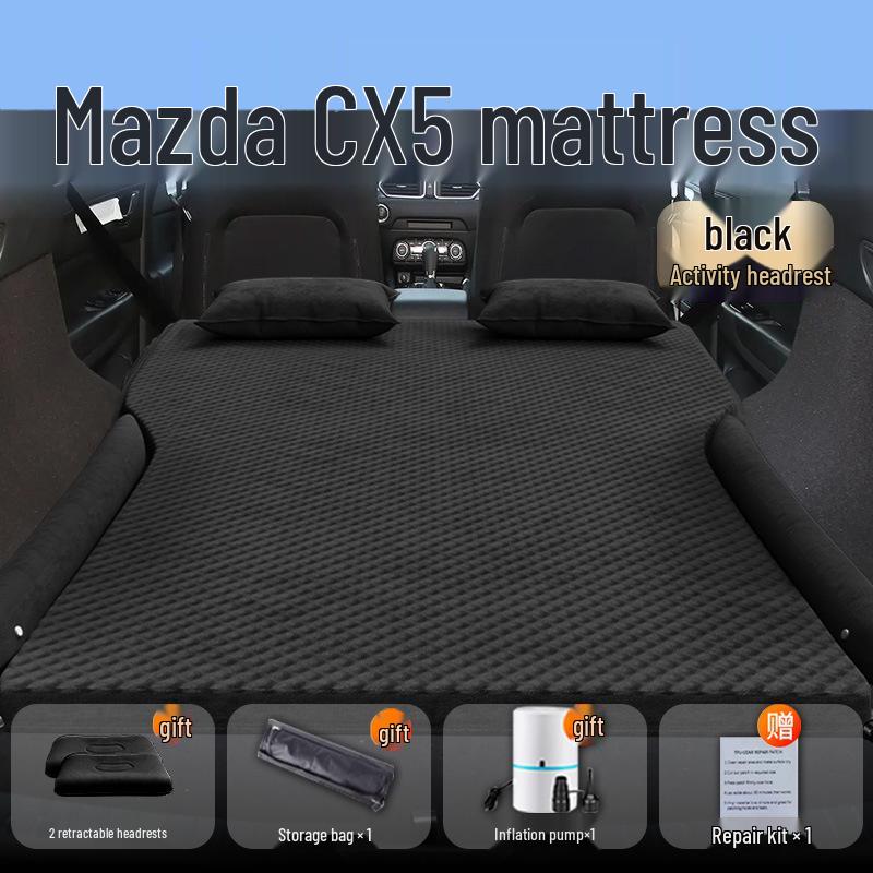 Mazda CX5 Car Bed: Inflatable Rear Seat Mattress & SUV Trunk Sleeping Pad.