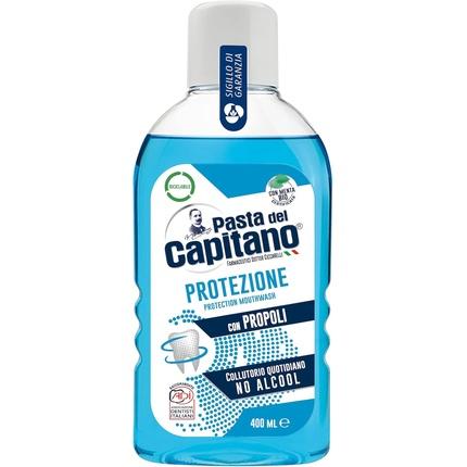 Mouthwash, Pasta Del Capitano, Complete Oral Protection, Fresh Breath, Alcohol-Free, 400Ml