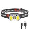XPG+COB Headlight 550LM 1200mAh Type-C USB перезаряжаемый IPX4 водонепроницаемый