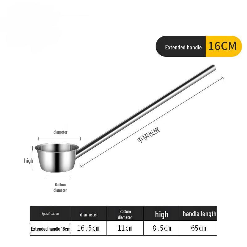 Commercial Stainless Steel Long Handle Ladle