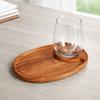 Mini Wooden Appetizer Plates Free Your Hand Solid Goblet Snack Tray Smooth Surface Goblet Charcuterie Board Party