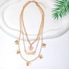 1 шт. золотое ожерелье женское минималистичный стиль сладкий розовый акриловый бабочка серии многослойная боковая цепочка ювелирные изделия