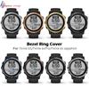 For Garmin Fenix 6S/6S Pro/6S Sapphire Watch Metal Bezel Ring Stainless Steel Sculptured Time Units Adhesive Anti-scratch Cover