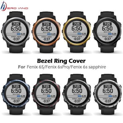 Для часов Garmin Fenix 6S/6S Pro/6S сапфировое стекло металлический безель кольцо из нержавеющей стали скульптурные единицы времени клейкий чехол против царапин